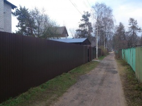Забор из профнастила с утрамбовкой щебнем 105 метров фото цена под ключ