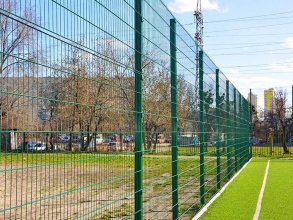 Забор на спортивную площадку 75 метров фото под ключ